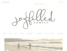 Tablet Screenshot of joyfilledfamily.com